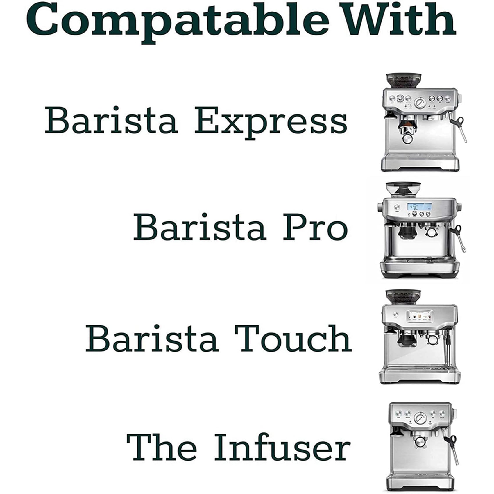3X Portafiltro Fondo da 54 mm per caffè + Distributore E Pressino per caffè da 53 mm + Tappetino Pressante per Express