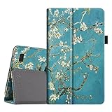 Fintie Folio Case for Amazon Fire (Previous 5th Generation, 2015 7 inch) - Slim Fit Premium Vegan Leather Standing Protective Cover, Blossom