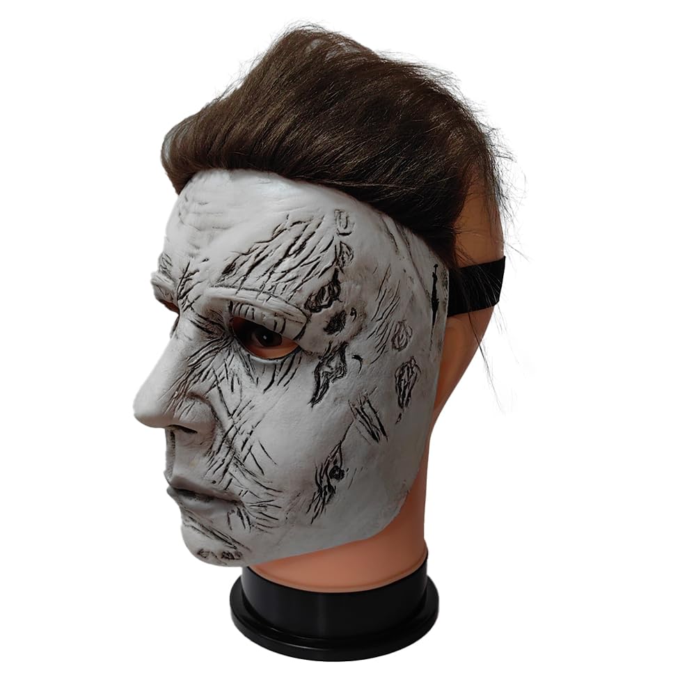 ZDOVLZZPON Halloween Michael Myers Mask Full Face latex Head Dressing Up For Party Decor Mens Masquerade