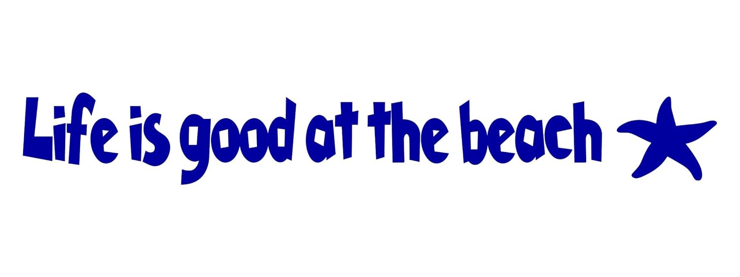 Life Is Good At The Beach Wall Decal Choose Color Handmade Products