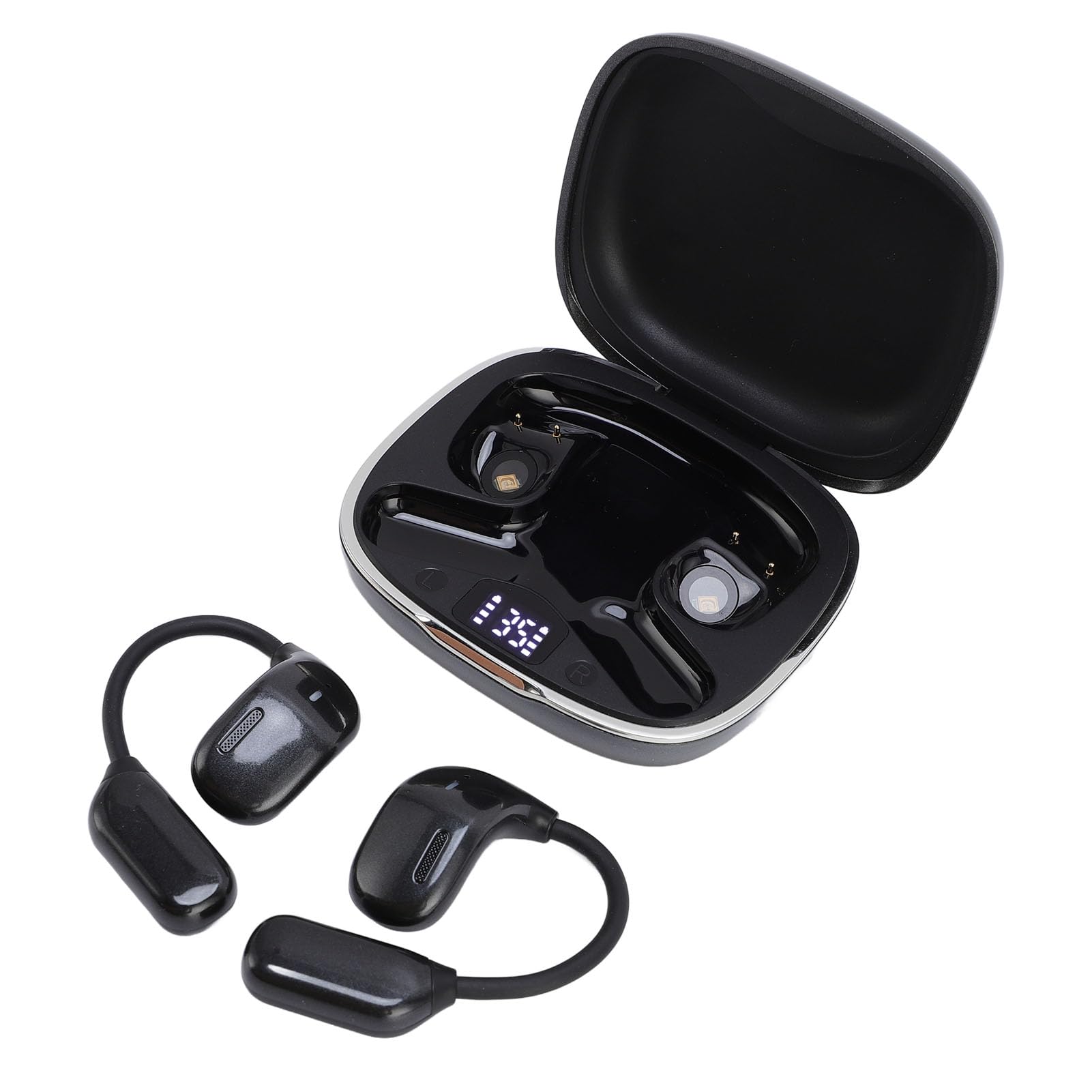 Fabater Auricolari di Traduzione Bluetooth Avanzati con Traduzione in 144 Lingue e qualità del Suono Coinvolgente per Viaggiatori Internazionali (BLACK)