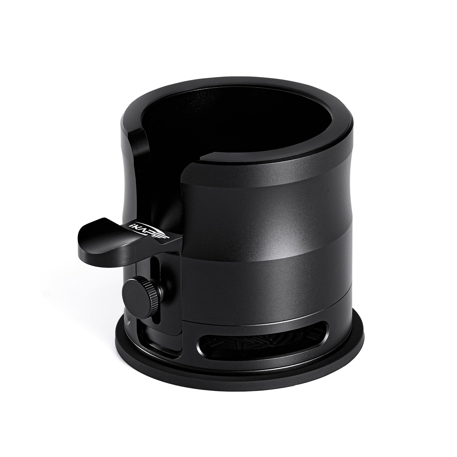 IKAPE Soporte para tamper de café expreso y portafiltros, base de aleación de aluminio para presionar portafiltros espresso, apto para portafiltros a partir de 58 mm de diámetro