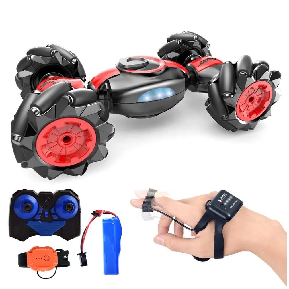 Amitasha Hand Gesture RC Stunt Car 4x4 Off-Road Double Sided Remote Control Rock Crawler Monster Car All Terrains with Lights Music Spray Drift 360° Rotate for Boys & Girls (B0DHPGGHY8) Amazon Price History, Amazon Price Tracker