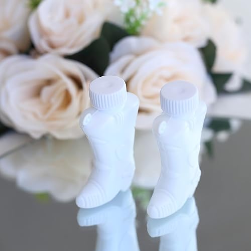 Miniatura 8 de Efavormart - Paquete de 24 burbujas blancas para botas vaqueras para boda, aniversario, compromiso, novia, celebración, día de San Valentín, reunión