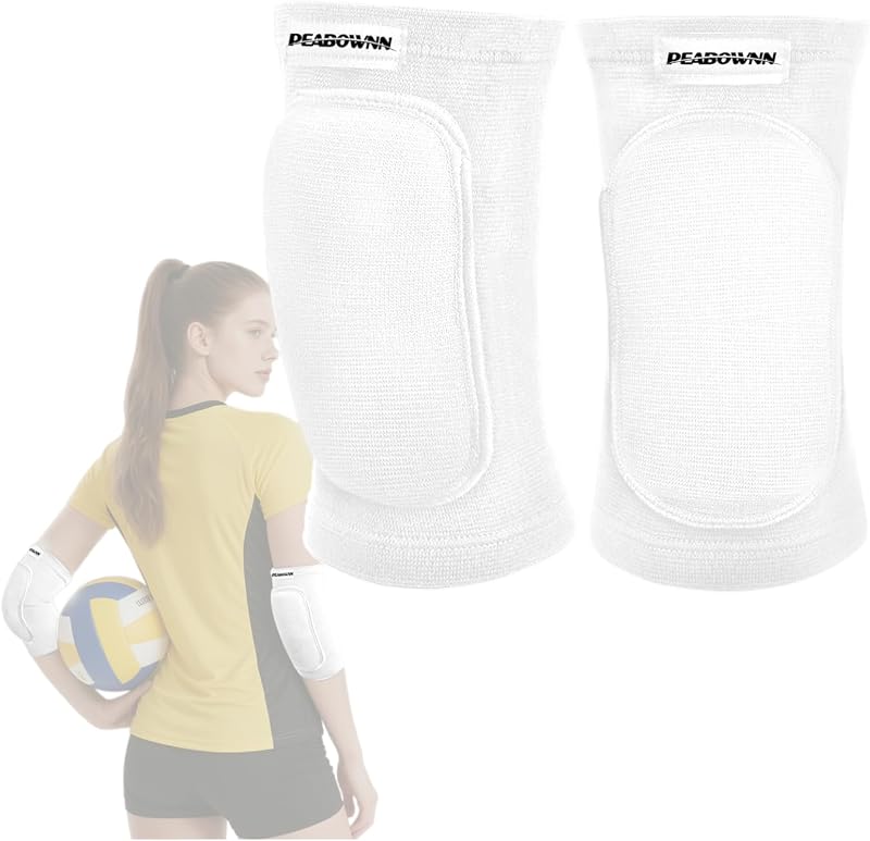 Volleyball Elbow Pads Youth 2XS-XL - Kids Teens Elbow Protector with Thicken Sponge Breathable Padding
