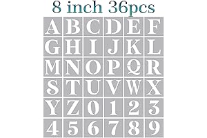 8 Inch Big Stencils for Painting DIY Crafts