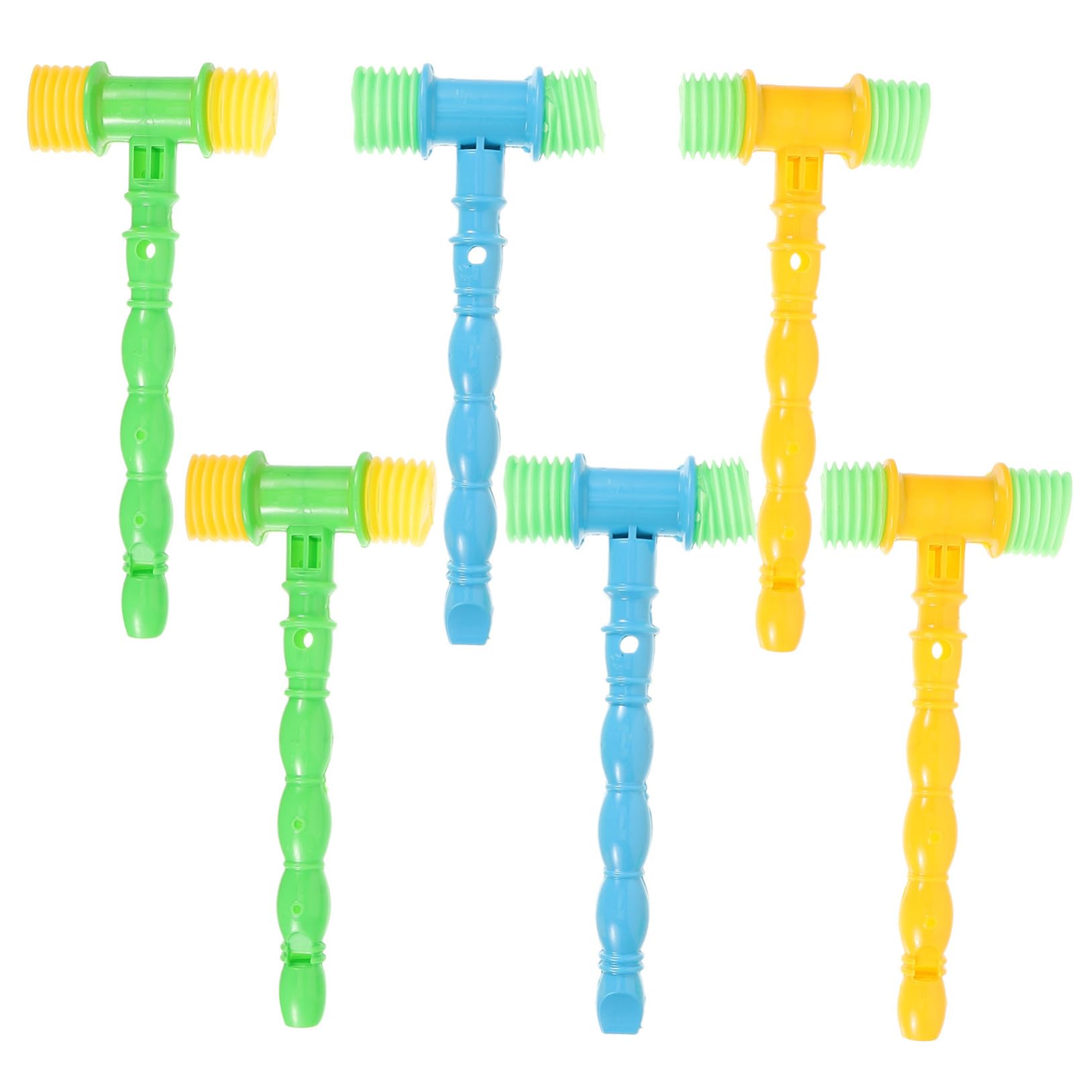 Milisten 6pcs Musical Hammer Fun Educational Color Engaging for Brain Development Boys Random Color