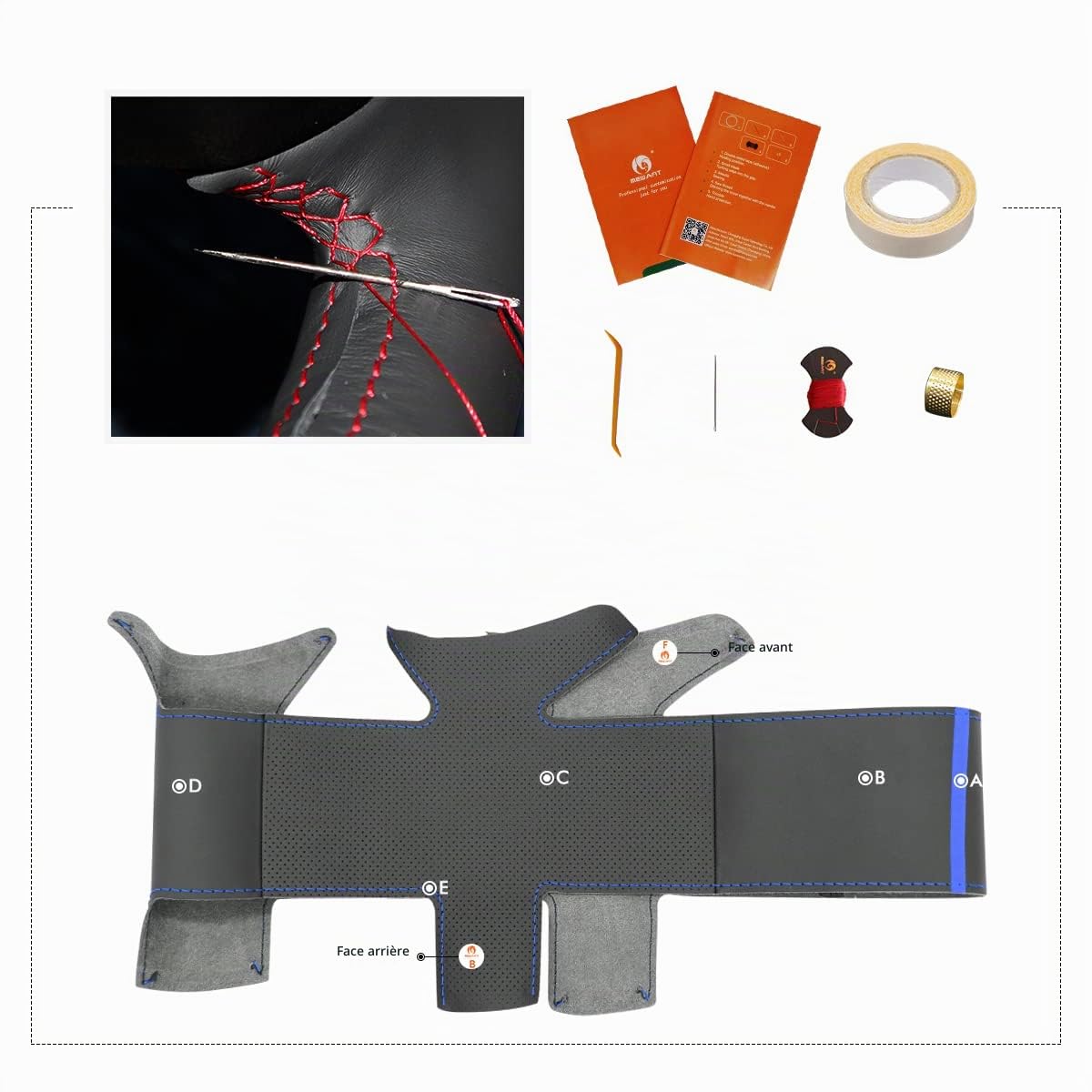 MEWANT Housse de Volant sur Mesure à Coudre pour Peugeot 206