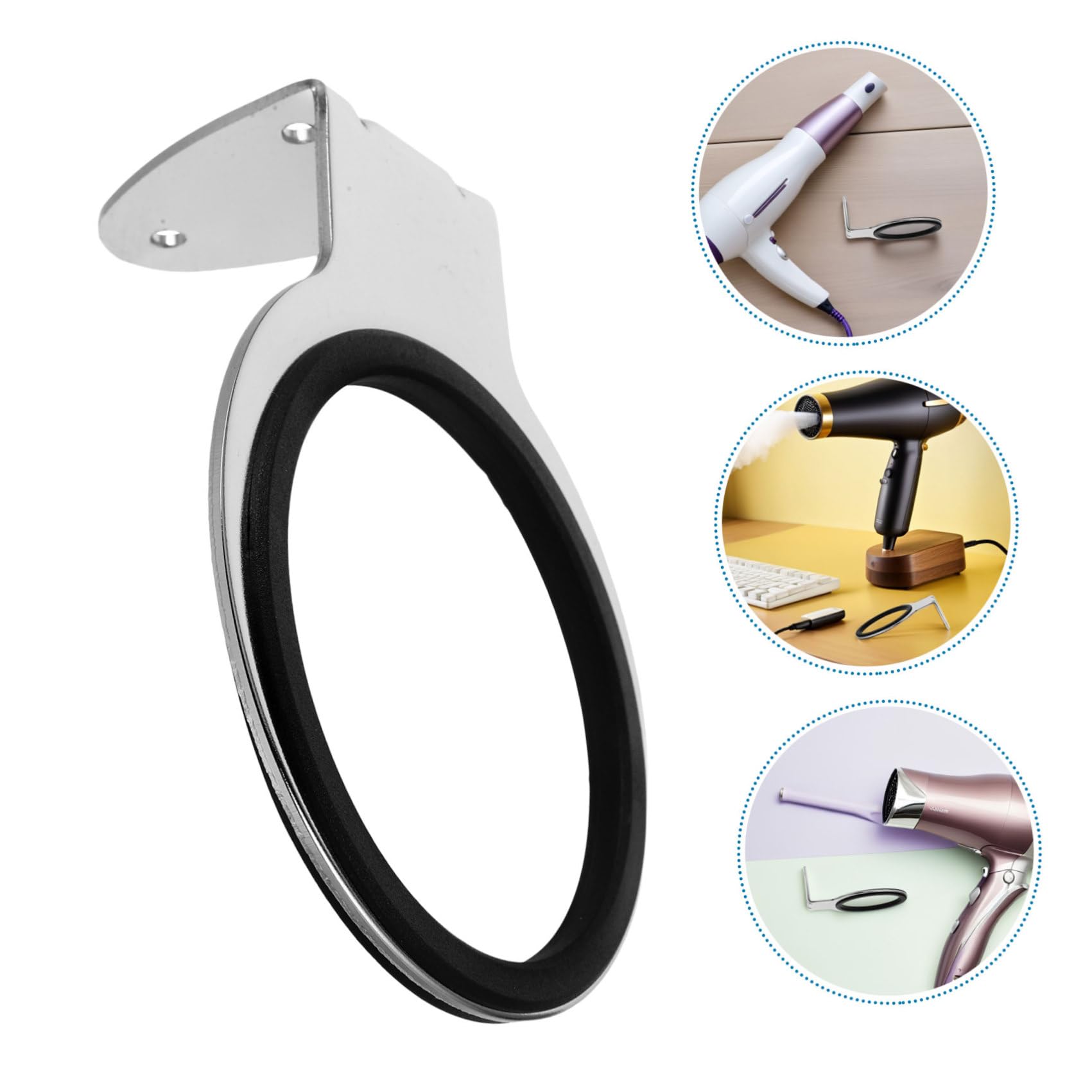 Gatuida Soporte para Secador de Pelo de Acero Inoxidable Estabilidad Excepcional y Diseño Moderno para Baño o Salón de Belleza