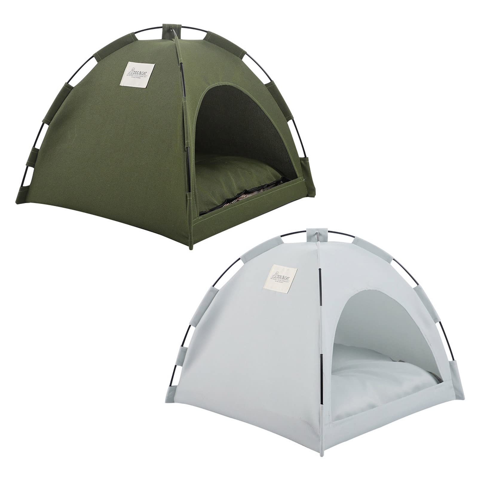 TIIFFY Tipi Chat, Nid De Tente Pour Animaux De Compagnie, Nid Pliable Pour Chien, Portable Et Confortable, Avec Matelas De Sol, Tente Pour Chat