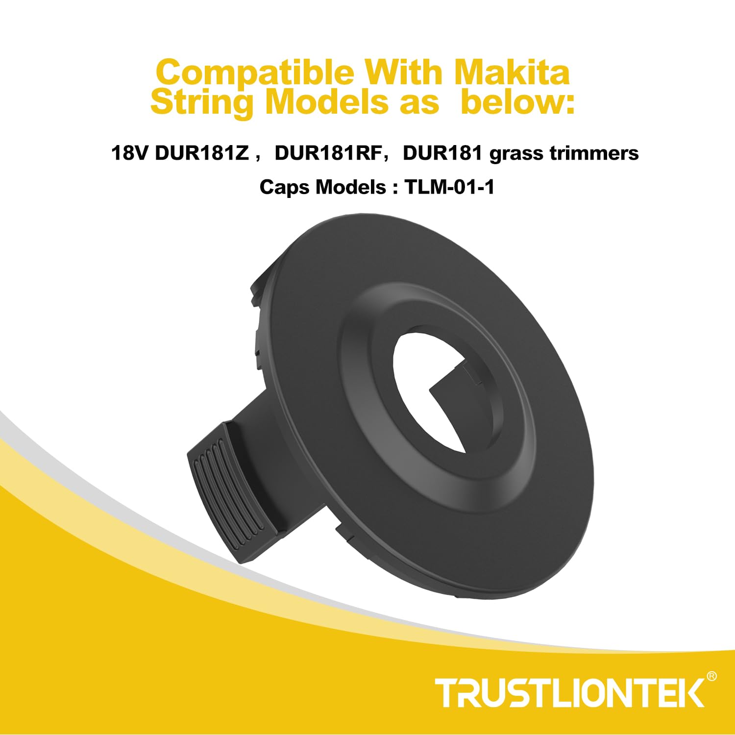 Kit Bobina E Molle Di Ricambio Per Makita DUR181 | 2 Molle + 1 Coperchio, Per Testina Automatica, 75mm Di Diametro