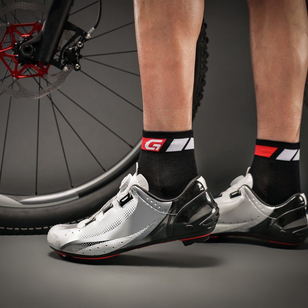 GripGrab Classic Low Cut 1 i 3-częściowy zestaw krótkich letnich skarpet rowerowych, wyścigowych, górskich, do użytku wewnątrz i na rowerze