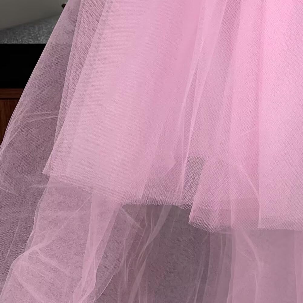 Gonna alta bassa in tulle a strati con elastico in vita maxi gonna | Gonna alta bassa in tulle a strati con elastico in vita; drammatica per feste, festival, foto, balli o look da ballo