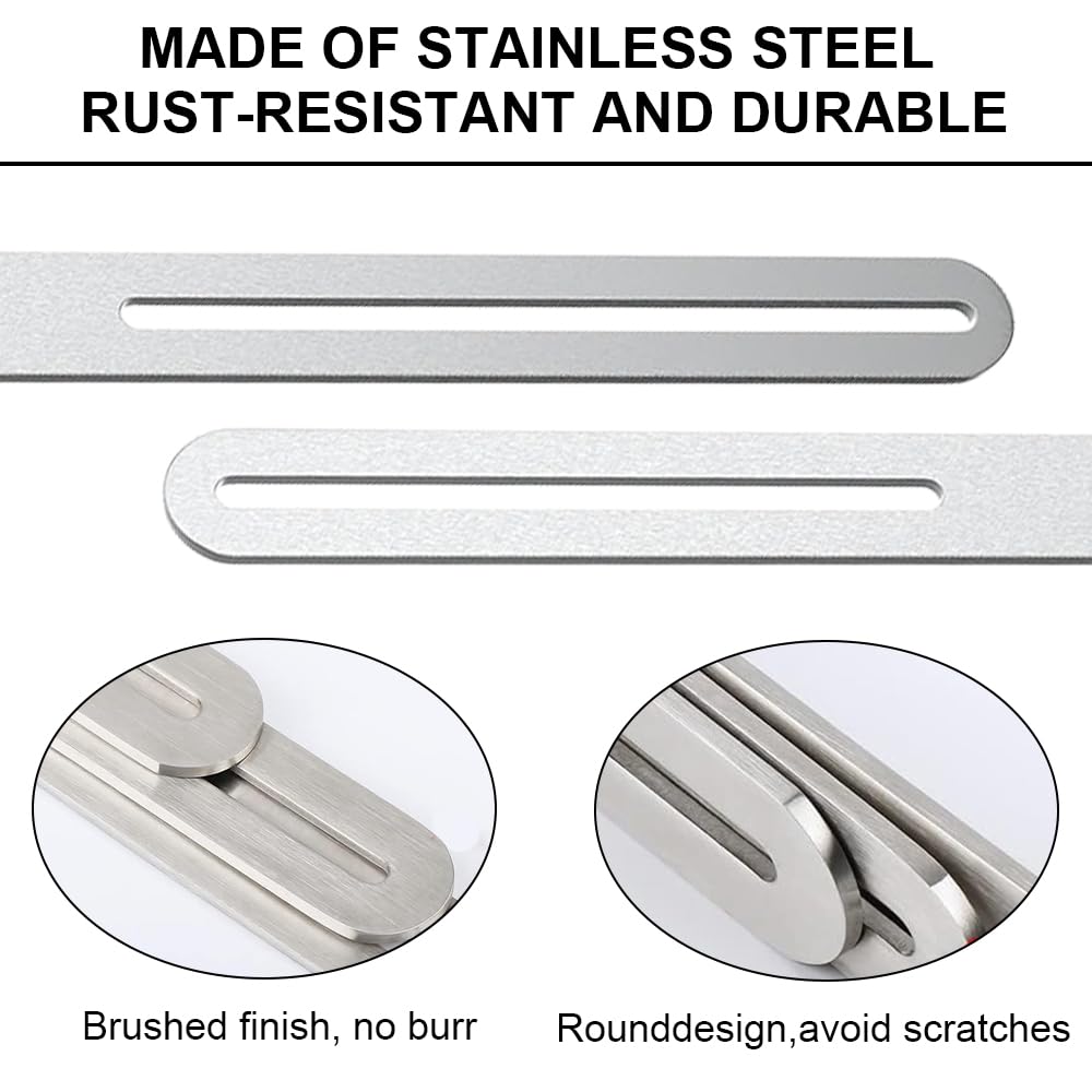 Support pour Boîte au Lettre, Kit de Support Boite Aux Lettres, Fixation De BoîTe Aux Lettres, pour Le Montage sur la Clôture de la Boîte Aux Lettres (Argent, 280mm)