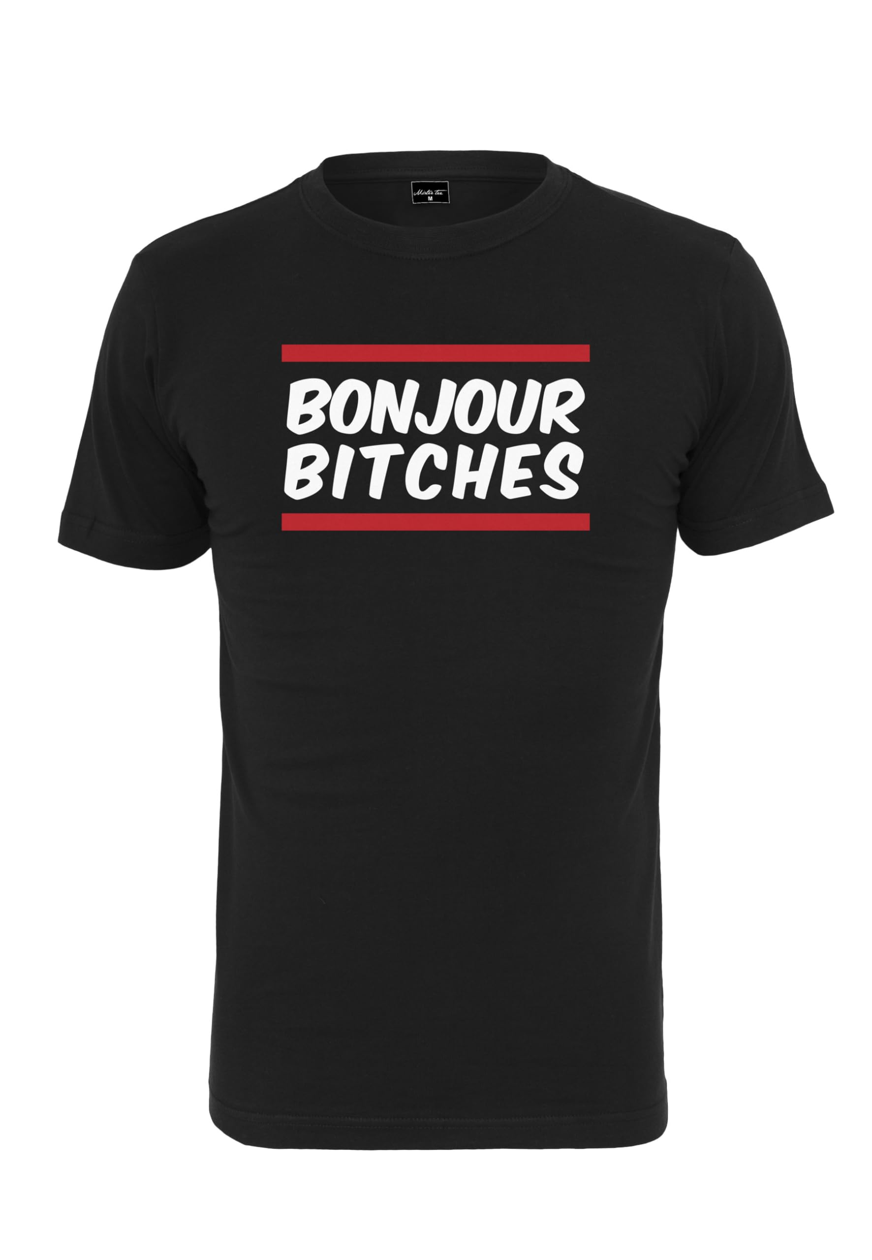 Mister Tee Herren Bonjour T-Shirt, Black, M