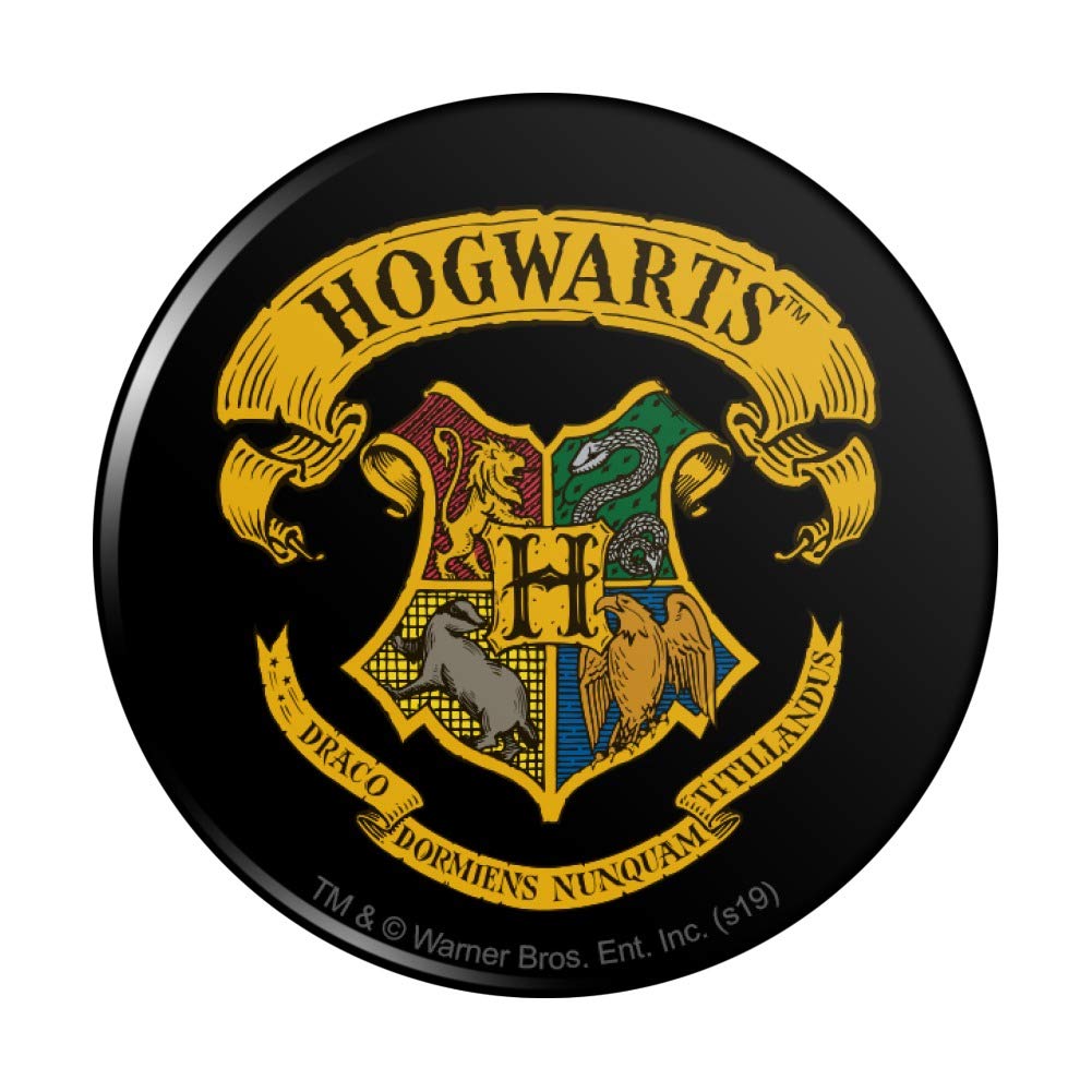 Harry Potter Ilustrated Hogwart's Crest Pinback Button Pin