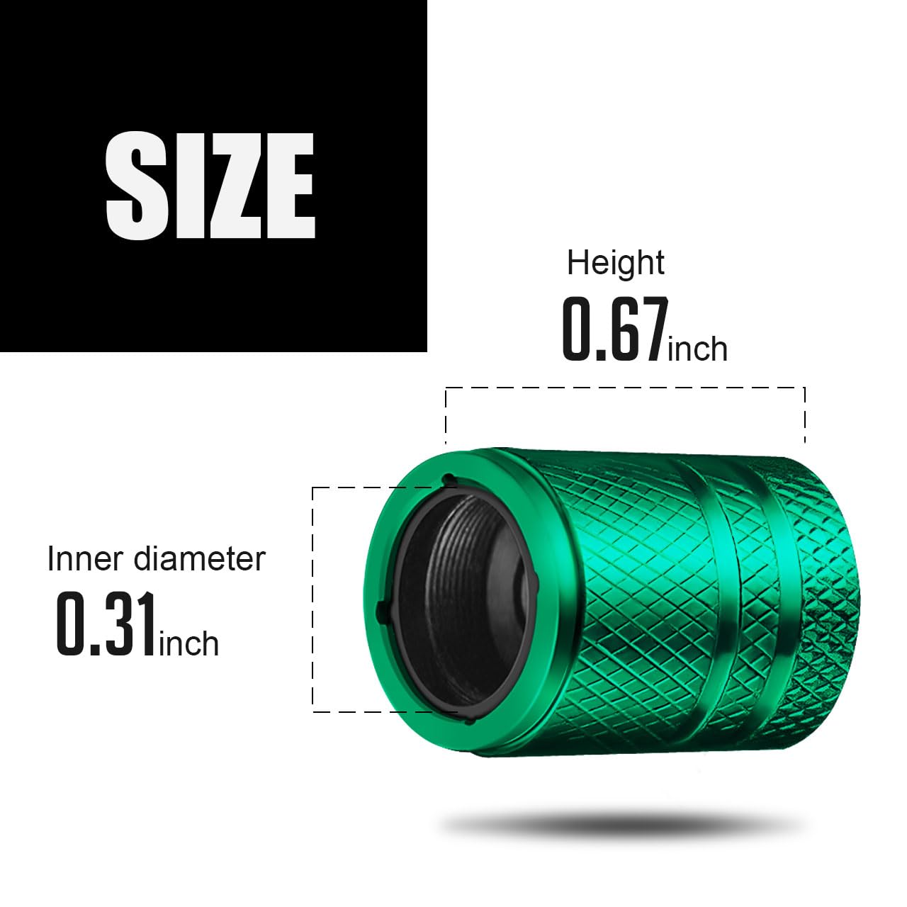 Bouchons De Valve De Pneu - KIA - Type A - Métal - 4 Pièces - Universel