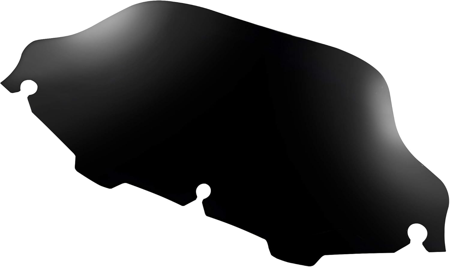 Black 8'' Wave Windshield Windscreen For 1996-2013 Harley Touring Road Electra Street Glide