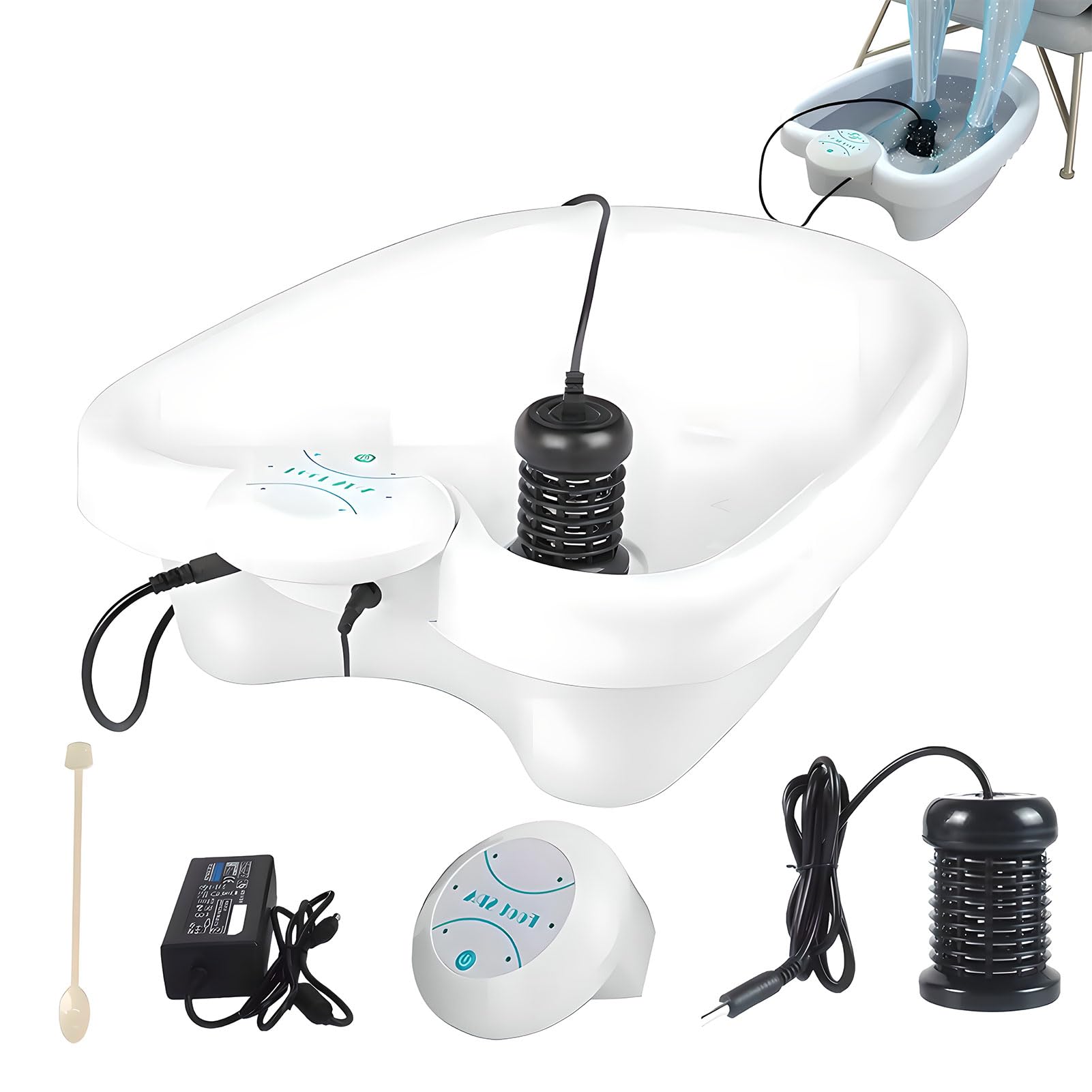 Spa De Pie Iónico En La Desintoxicación Del Hogar Y Limpieza, 2.0 Máquina De Baño De Pie De Desintoxicación Con Cuenca De Bañera, Desintoxicación Del Cuerpo Relajado Y Aliviado