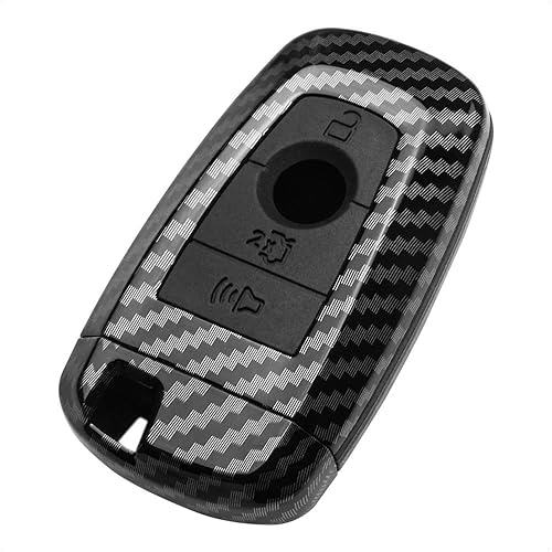 TANGSEN Funda inteligente para llavero compatible con Ford Edge Expedition Explorer Fusion para Mustang Cobra 4 botones sin llave control remoto