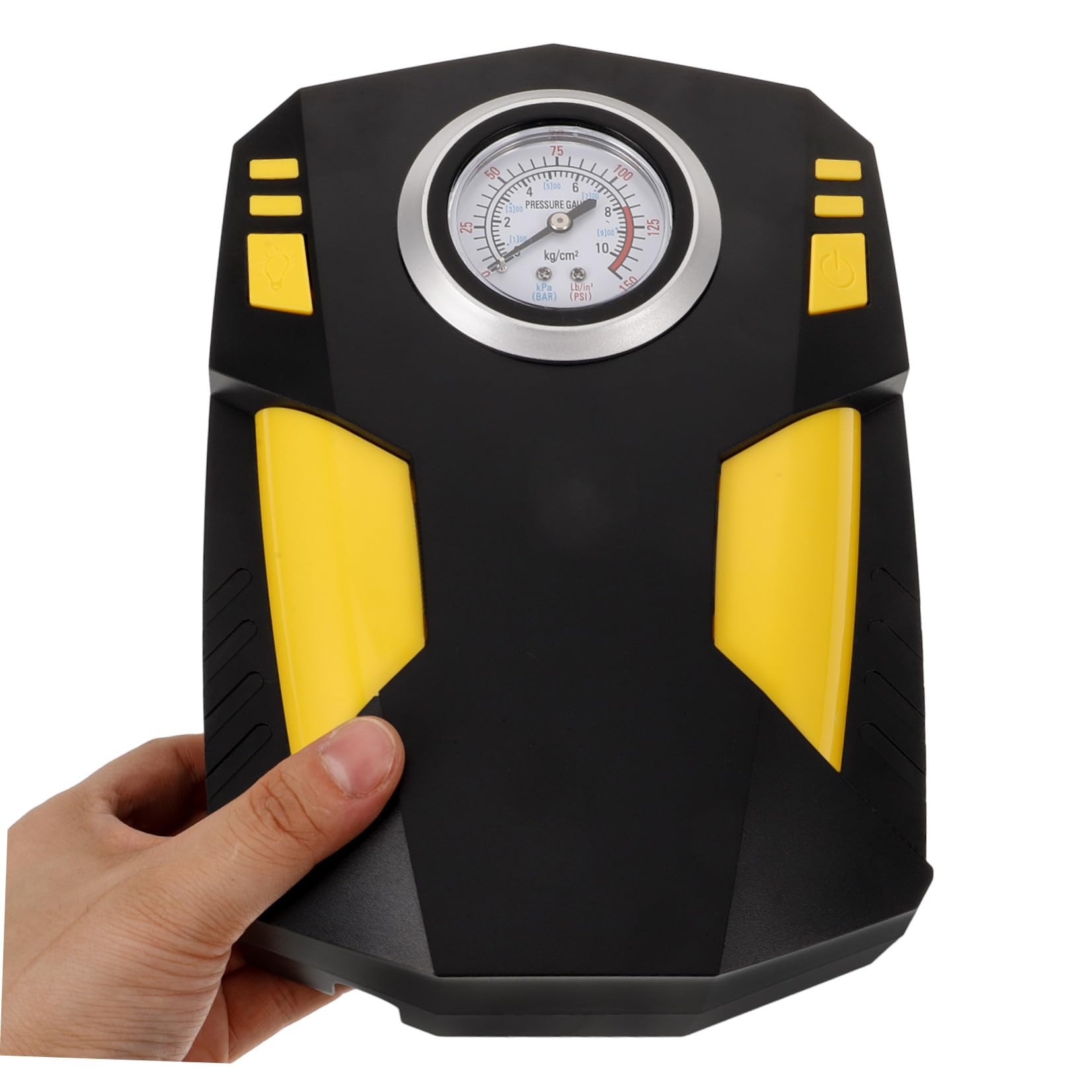 Compressore d'Aria Portatile Pompa per Pneumatici in ABS Display Digitale Gonfiaggio Regolabile per Auto e Moto per Veicoli di Varie Dimensioni