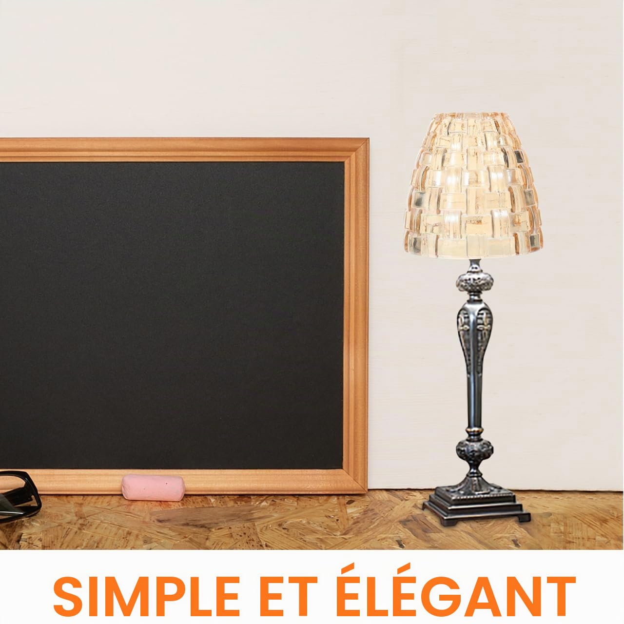 Generic Abat-Jour En Verre 3.54 Pouces Pour Lampe Aromathérapie Couvercle Transparent Pour Bougeoir Veilleuse Décoration Intérieure Facile À Installer