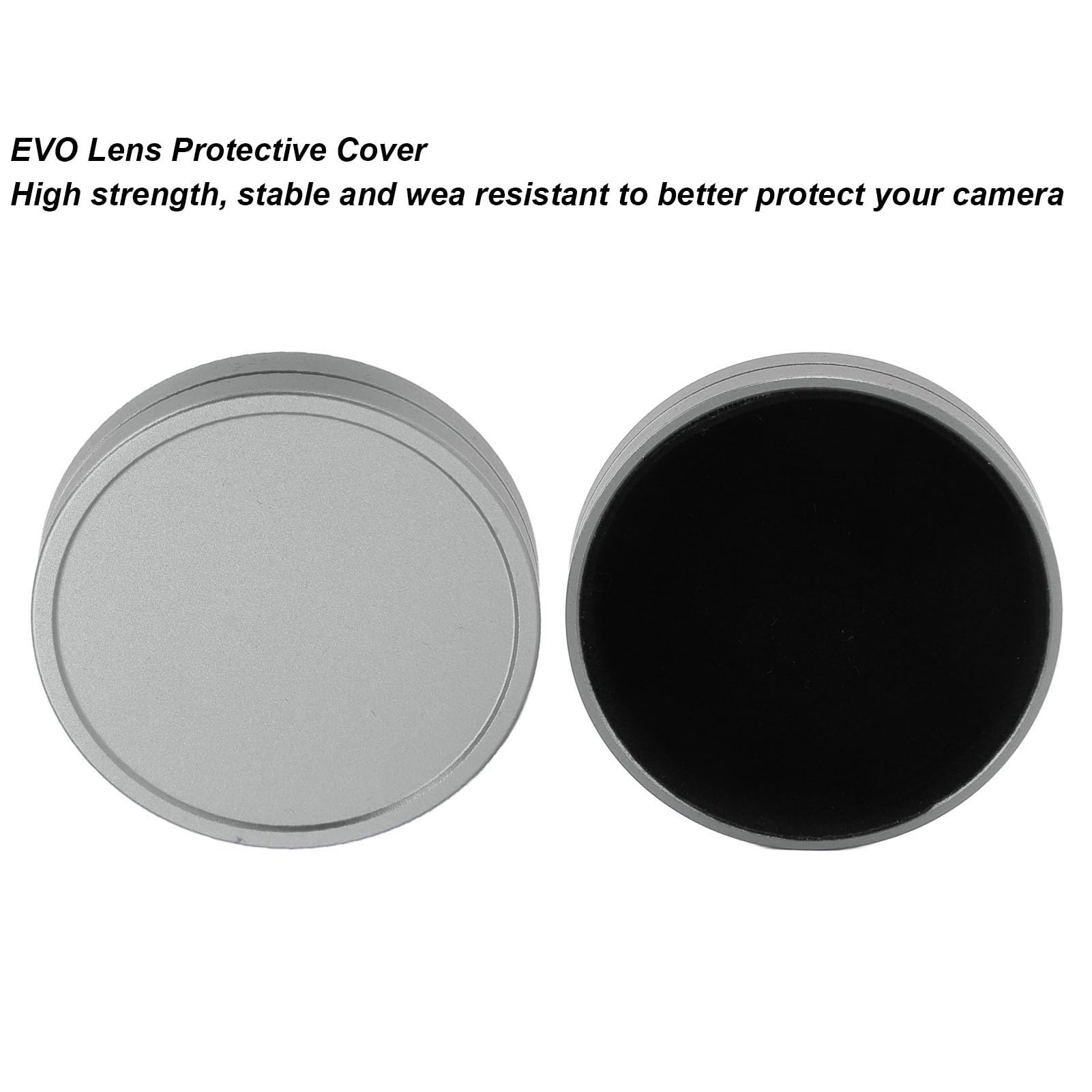 for Instax EVO Lens, Aluminum Alloy Dustproof Waterproof Scratch Resistant Camera Lens Protective Cover,Lightweight and Portable (Gray)
