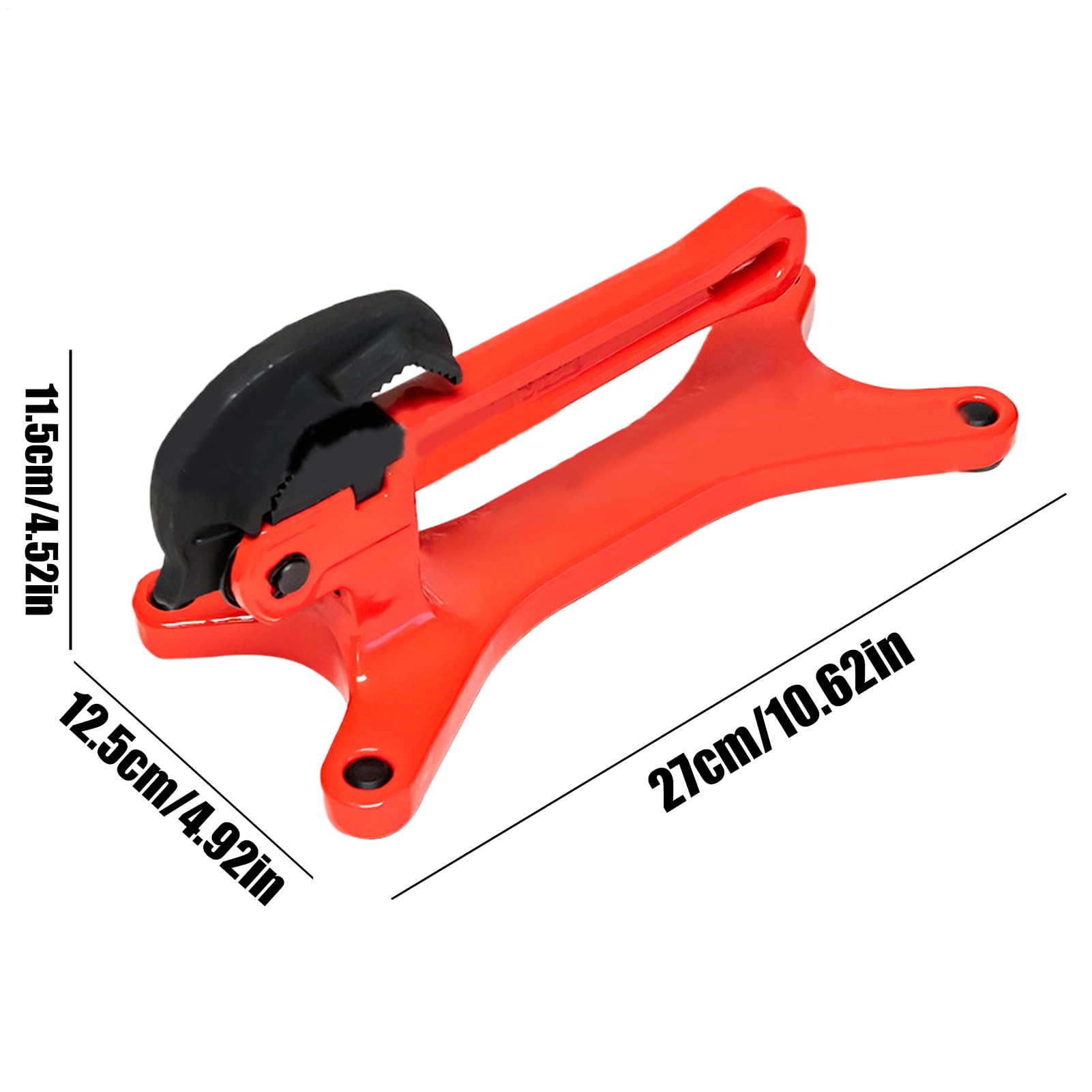 Morsetto per tubi portatile, morsa di serraggio a ingranaggi, strumento di base solido leggero, 27 x 11,5 x 12,5 cm, attrezzatura portatile per spazi ristretti, idraulici, banco da lavoro