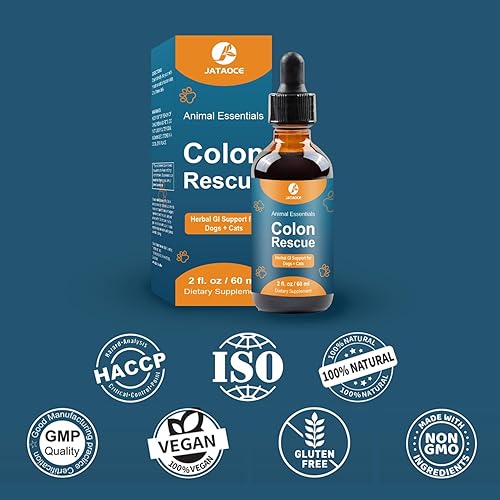 Miniatura 7 de Colon Rescue - Soporte herbario para perros y gatos, 100% orgánico grado de hierbas laxantes, tracto gastrointestinal saludable, estreñimiento,