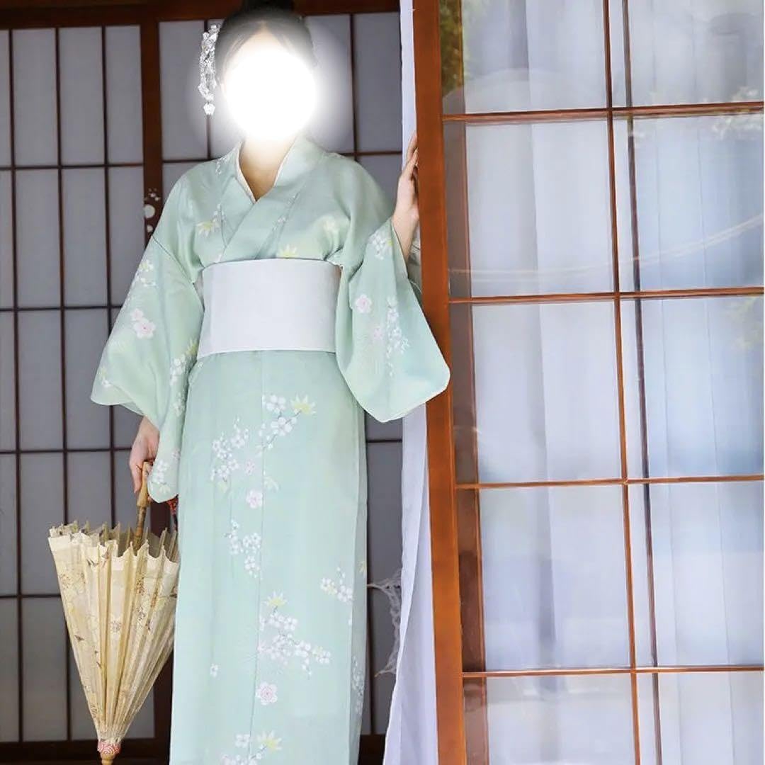 Amazon.co.jp: Yukata Set Rare Design Rare Mint Green