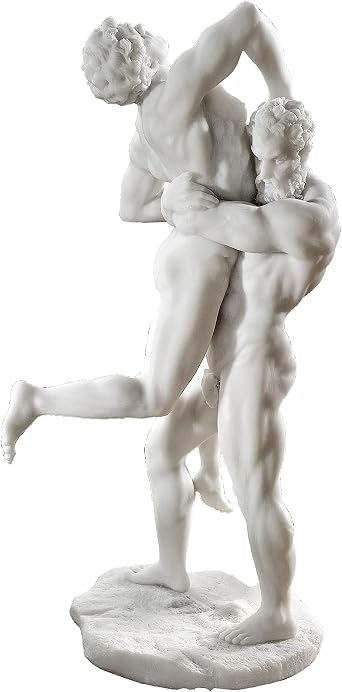 Design Toscano WU75276 Hercules and Antaeus , White