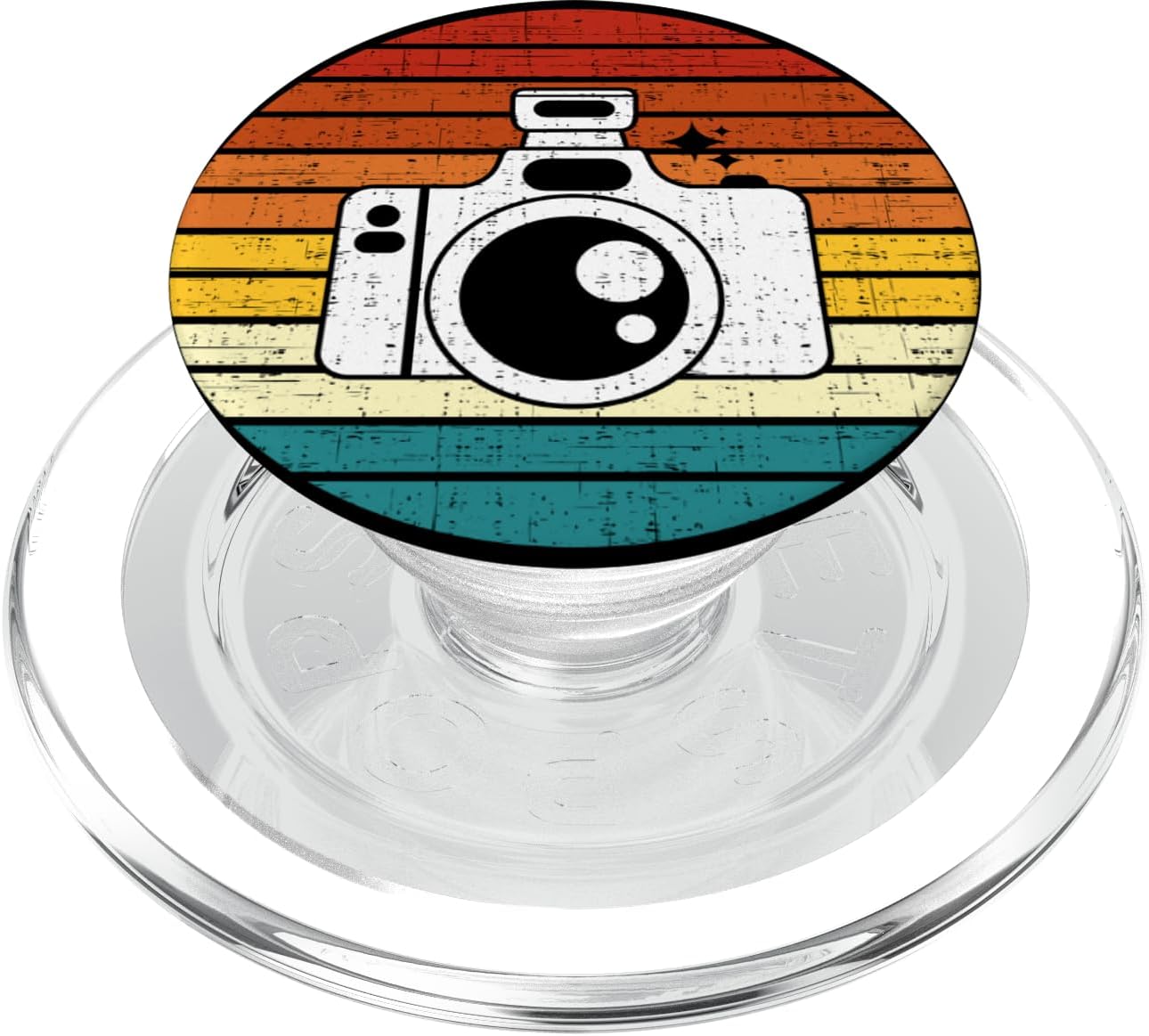 cute vintage retro sunset photography camera photographer PopSockets MagSafe PopGrip for iPhone