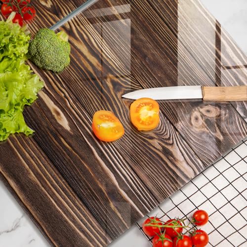 Planche à découper résistante à la cuisson Wallfluent 2x40x52cm grand format multifonctionnelle