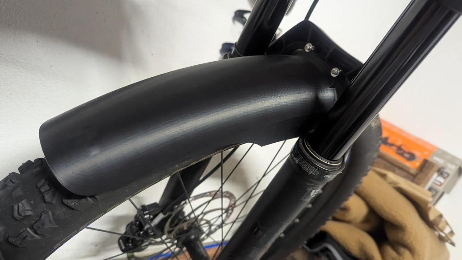 Mud Guard for Fox 34 Fork Mountain Bike, Fender Accessory (Black)