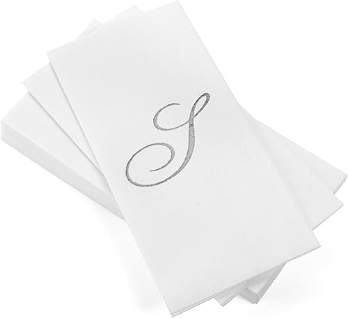 Miniatura 16 de AMERICAN HOMESTEAD - Toallas de mano desechables – Servilletas de invitados con monograma de lámina dorada – Toallas de papel de baño similares al