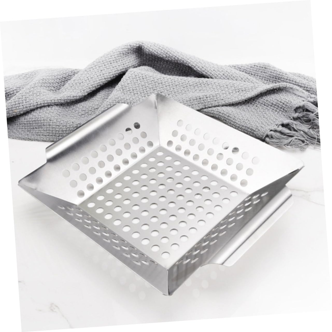 BESTonZON 2pezzi Cestini Per Cestini Per Barbecue in Inossidabile Adatti Per Grigliate All e Barbecue Professionali