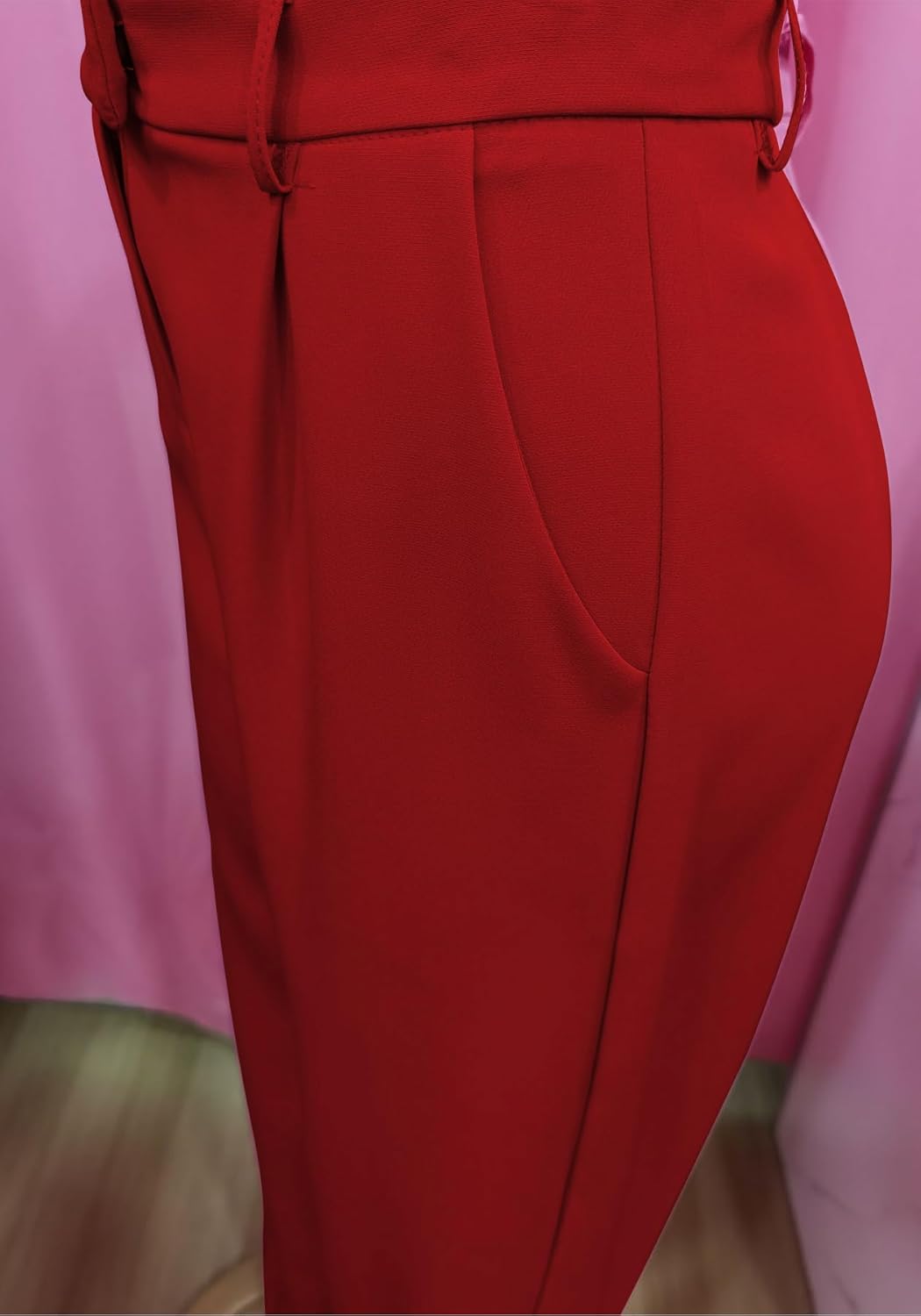 Womens Work Pants Comfy High Waisted Stretchy Yoga Pants Business Casual Wide Leg Dress Pants with Pockets Plus Size
