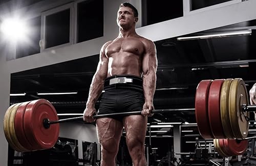 Miniatura 6 de Cinturones de levantamiento de pesas para hombres y mujeres, cinturón de levantamiento de pesas de cuero grueso IPF de 0.394 in, ideal para