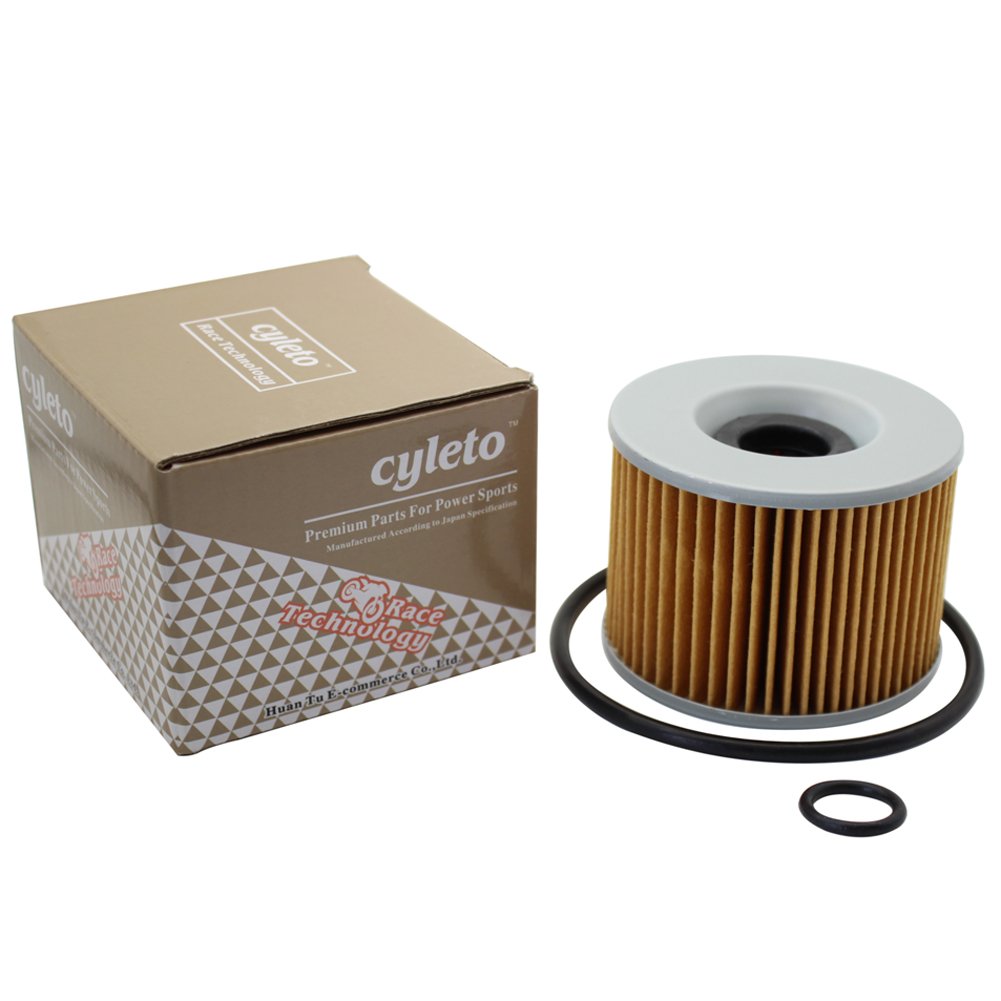 Cyleto Oil Filter For Kawasaki KZ650 (1977-1983) - Replaces HF401/KN401, High Flow Synthetic Media