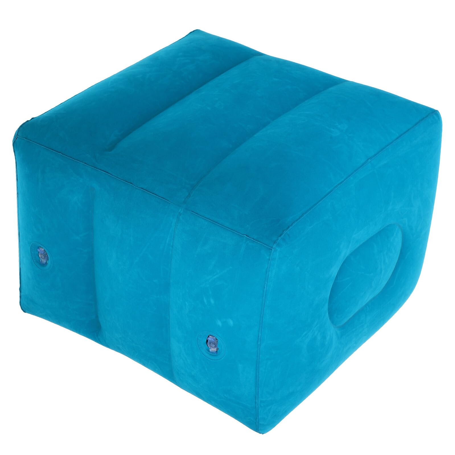 Reposapiés Inflable para Viajes y Oficina, Diseño Ergonómico Ajustable Superficie y Lavable, Soporte Multifuncional, Coche y Escritorio