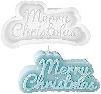 Vista 9 de Molde de vela de árbol de Navidad de gran tamaño para hacer velas, molde de silicona de Navidad 3D para fundición de resina DIY yeso arcilla