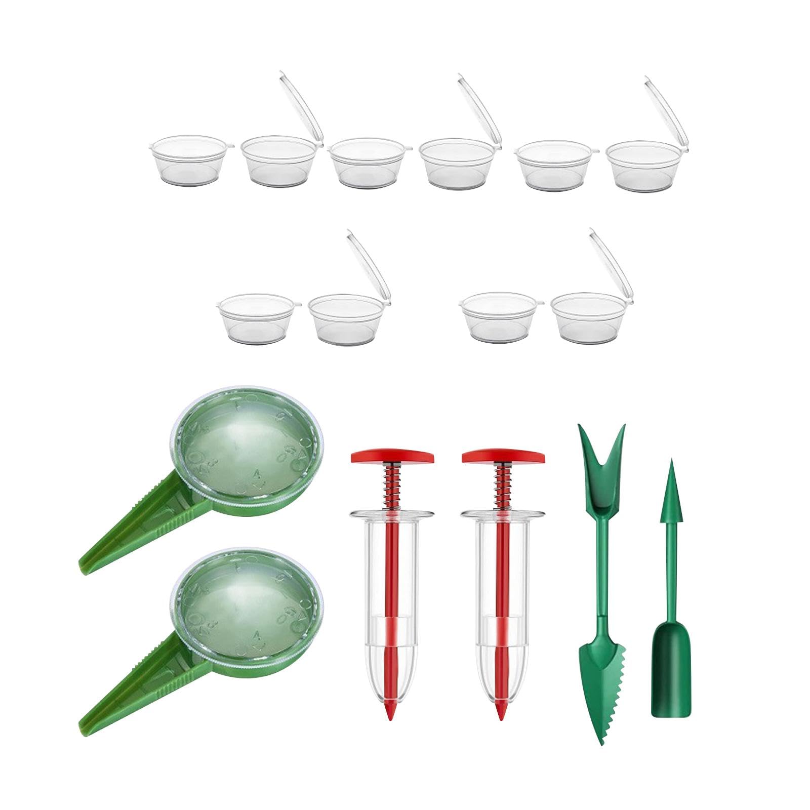 AnyCommand® Mini Seed Spreader Set Gardening Tools Lightweight Small Garden Planter 10 Clear BoxesSeeders Spreaders Plant Care Soil Accessories Gardening Supplies Yard Outdoor Living-image-8