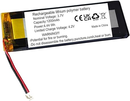 AOLIKES 3.7v 1200mAh Battery Replacement for Sofabaton X1 / X1S Universal Smart Remote
