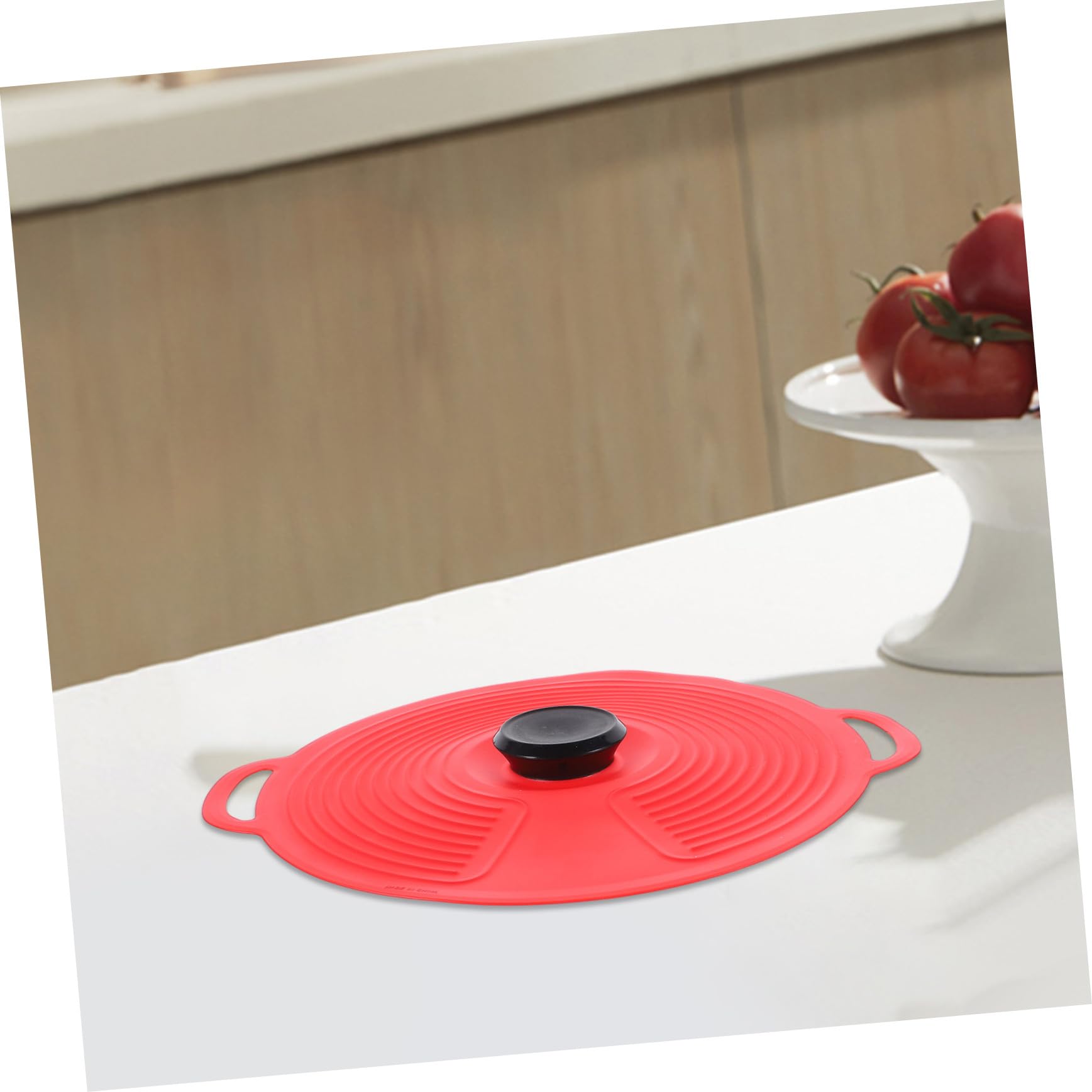 Silikondeckel für Schüsseln 3 Stück aus Silikon, Rot, Wiederverwendbar