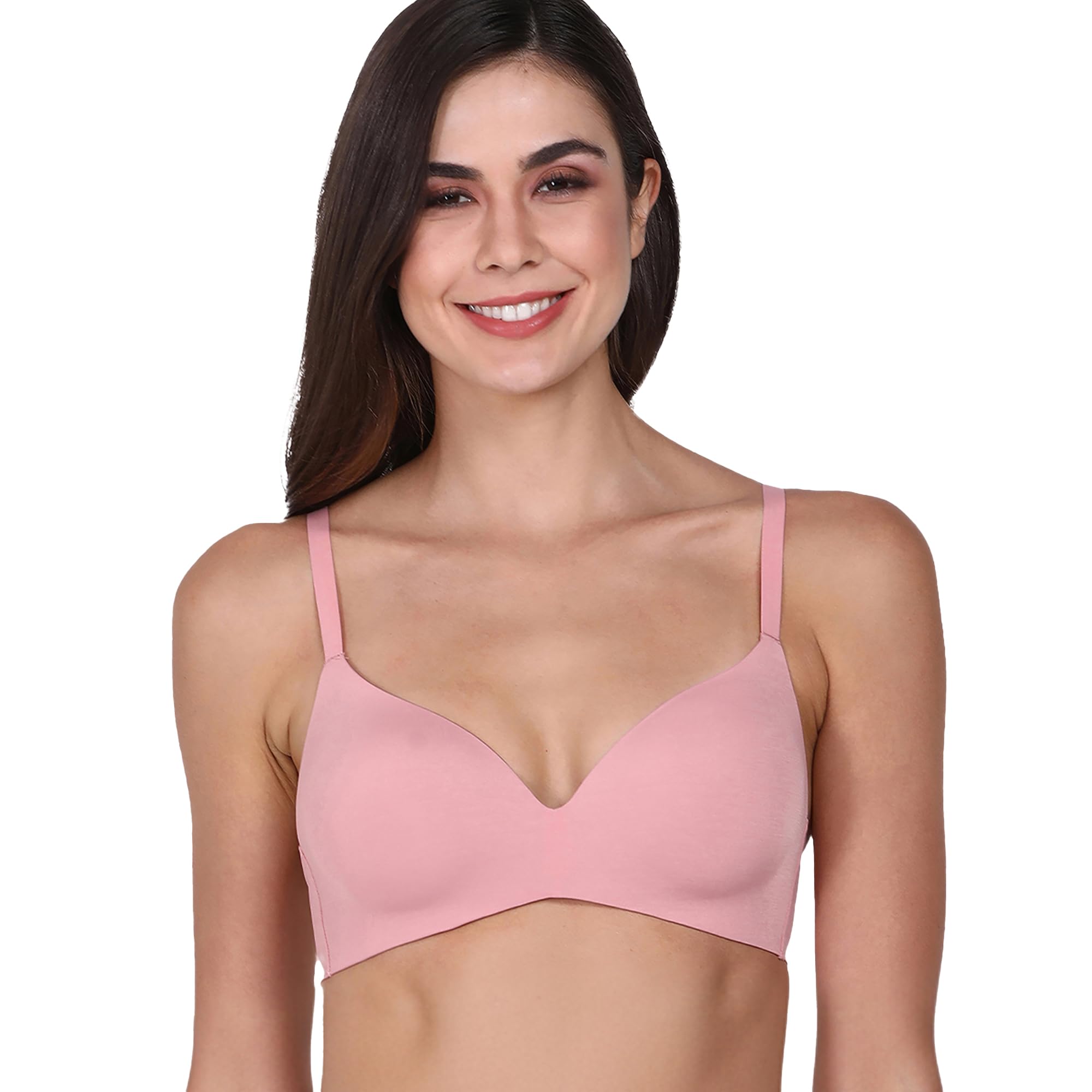 Innovations Invisibra, Ultra smooth, Flexi Wire Lift, Bonded, Women's T-Shirt Bra - Seamless, No-Pinch, Padded, Wirefree, Medium Coverage - F084-image-25