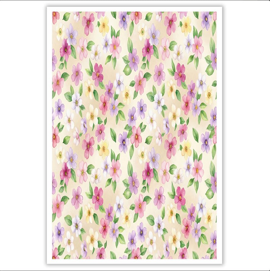 Póster de pared floral rústico en acuarela de 60x80 cm ideal para decorar un salón moderno beige 6