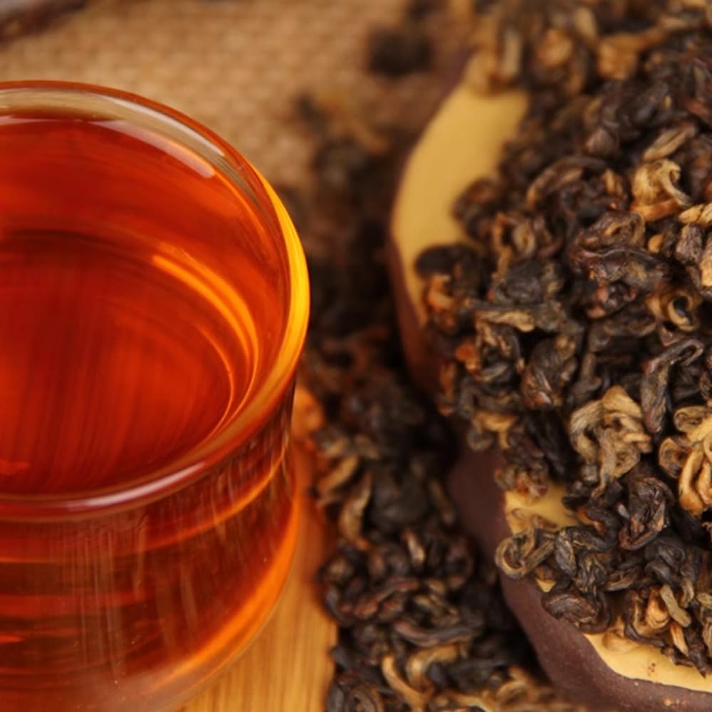 Premium Yunnan Wczesnowiosenna Czarna Herbata Miodowa Dianhong Pachnąca - Jinluo Luźna Herbata Liściasta 200g