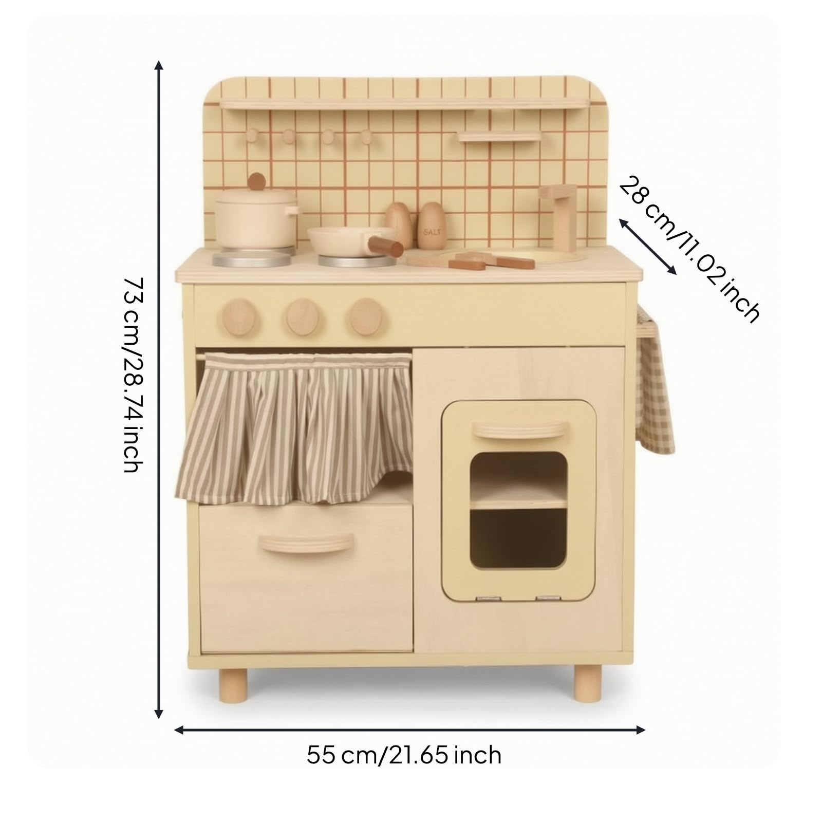 harayaa Juguete Cocina Niños con Superficie Cocción Simulada y Diseño Compacto para Imitar Hervir Acuada para Rincón y Juego Colaborativo, Style to 2