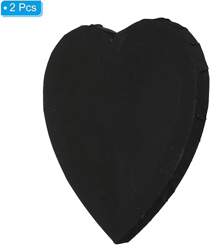 Miniatura 10 de PATIKIL Tablero de lienzo con forma de corazón de 11.8 pulgadas para pintar, 2 paneles estirados en blanco, para óleo, acrílico, círculo, arte,