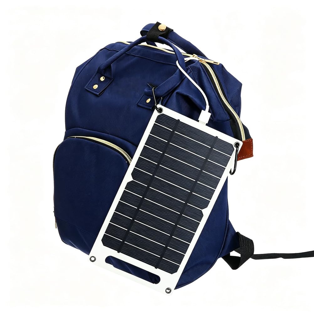 100W Przenośny panel słoneczny z ładowarką USB do telefonu na zewnątrz | Lekka jednostronna ładowarka słoneczna z karabińczykami i przyssawkami, wodoodporna IP65 do wędrówek, kempingu i podróży